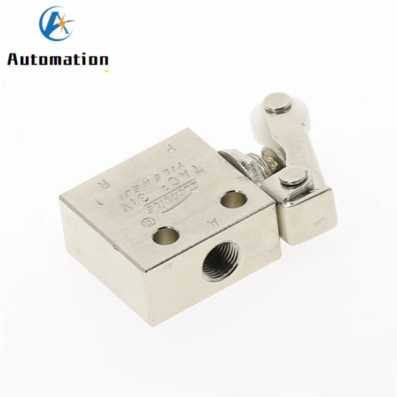 TAC2-31P 2-Position 3-Way Roller Lever Pneumatic Valve 1/8" Pneumatic Valve Richie's