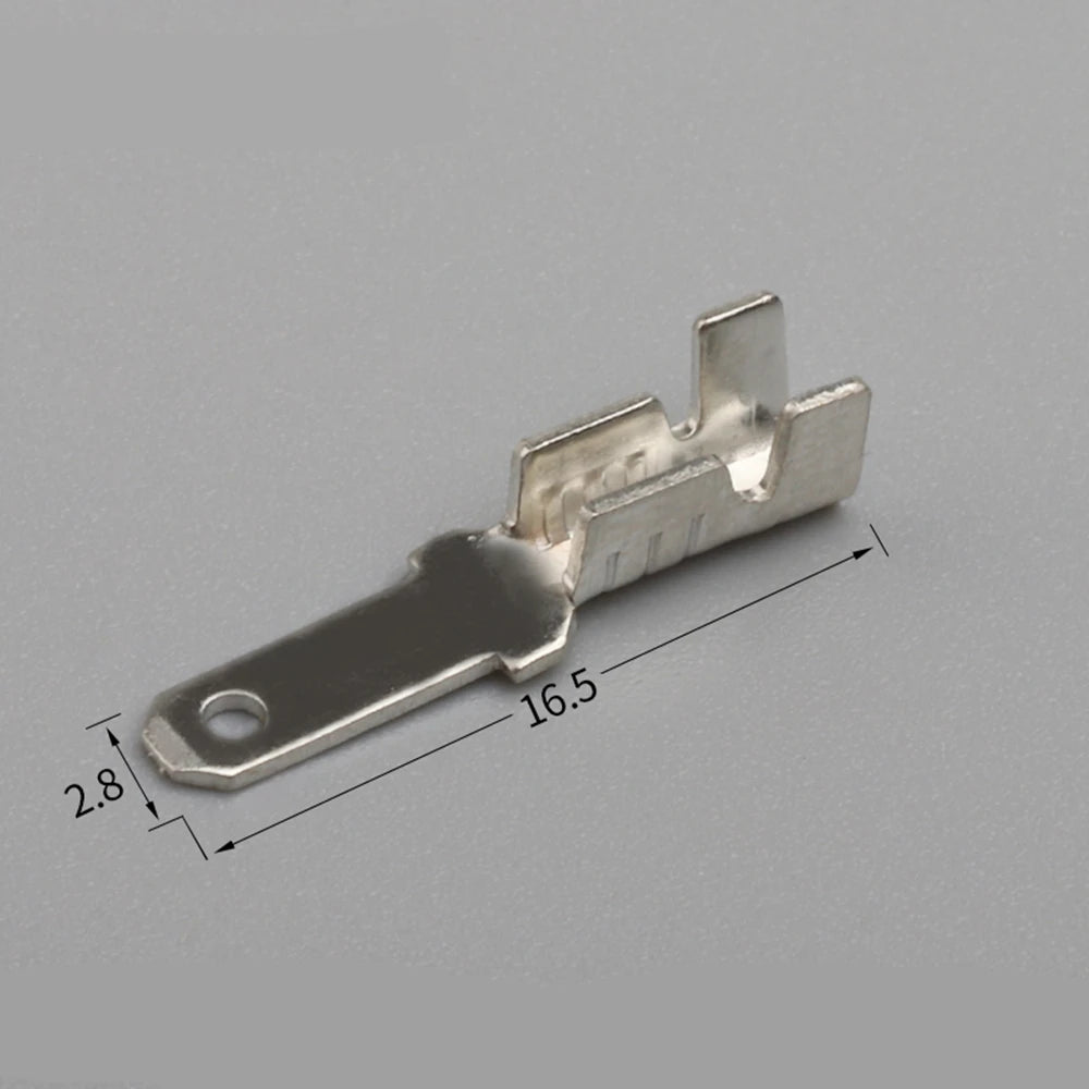 50 Sets 2.8mm Crimp Terminals Female Male Spade Wire Connectors Crimp Wire Terminals Richie's
