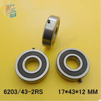 JARBLUE 6203/43 2RS Non-Standard Ball Bearing 17×43×12mm – 2pcs Ball Bearings Richie's Default Title