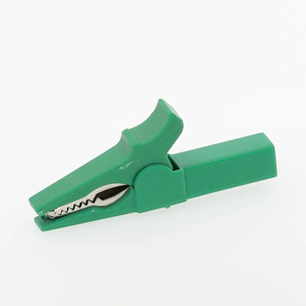 55mm HV Alligator Clip for 4mm Banana Plug Multimeter Probes Test Clip Accessory Richie's green