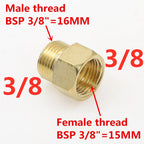 Brass BSP Male to Female Pipe Adapter 1/8"–3/4" Fitting Brass Pipe Fitting Richie's 03 M x 03 F