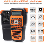 MarkDomain E1000 Pro Industrial Label Maker | TZe Tape Compatible Industrial Label Maker Richie's