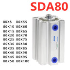 SDA80 Compact Double Acting Pneumatic Air Cylinder 80mm Bore Pneumatic Air Cylinder Richie's