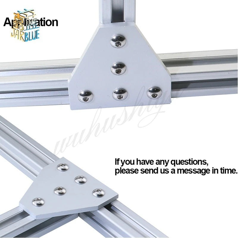 2pcs 5-Hole Corner Bracket for 2020 3030 4040 Aluminum Profile Corner Angle Bracket Richie's