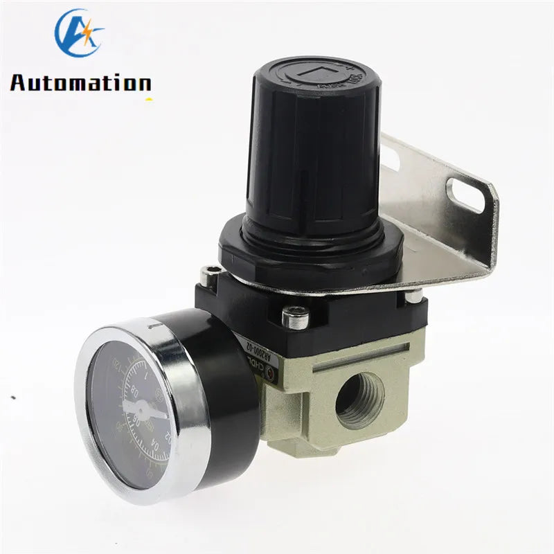 AR2000-02 G1/4" Pneumatic Pressure Regulator with EU Fittings Pneumatic Pressure Regulator Richie's