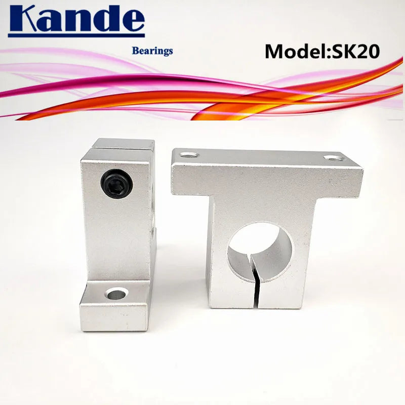 SK20 20mm Linear Shaft Support Bearings for 3D Printers – 2pcs Linear Shaft Support Richie's