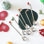 Christmas Stainless Steel Spoon Set with Holiday Pendants Holiday Spoon Set Richie's