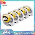 Dymo LetraTag Compatible Label Tapes 91331 for Phomemo P12 5-Pack Label Maker Tape Richie's 5PK Plastic Yellow