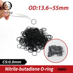 10PCS NBR Rubber O-Ring Gaskets 0.8mm CS – Multiple OD Sizes Rubber O-Ring Gaskets Richie's 47x45.4x0.8mm
