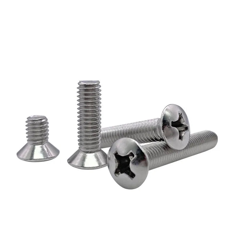 M2–M6 Phillips Oval Head Machine Screws 304 Stainless DIN966 Machine Screws Richie's