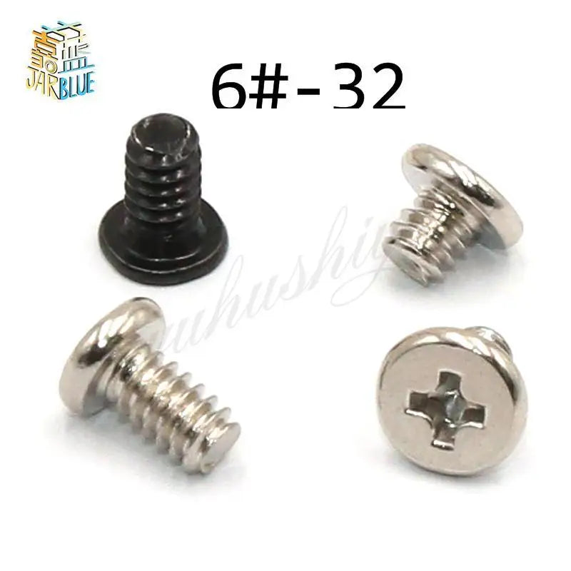 50-Pack UNC #6-32 Flat Head Phillips Case Screws – Black/Silver PC Case Screws Richie's