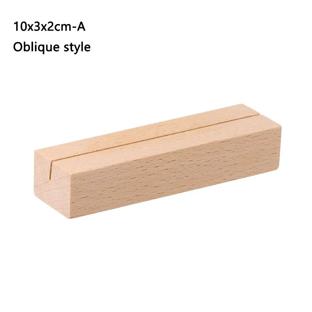 Wood Card Holder Stand – Wedding Place Cards & Table Numbers Card Holder Stand Richie's 10x3x2cm-A