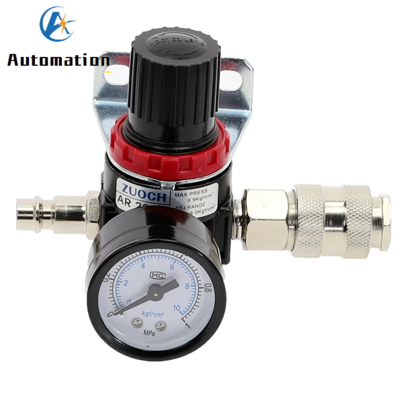 AR2000 1/4" BSP Air Compressor Pressure Regulator Valve Pneumatic Pressure Regulator Richie's