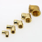 90° Brass Elbow Pipe Fitting F×F 1/8" 1/4" 3/8" 1/2" Thread Brass Pipe Fitting Richie's