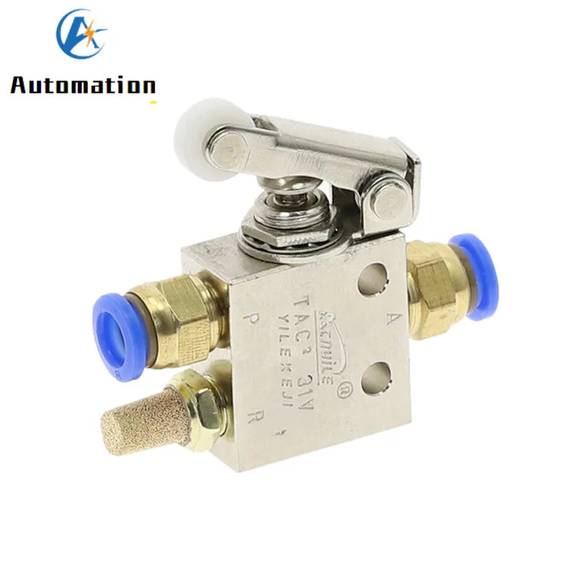 TAC2-31P 2-Position 3-Way Roller Lever Pneumatic Valve 1/8" Pneumatic Valve Richie's