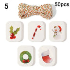 48/50pcs Kraft Paper Christmas Gift Tags with String Kraft Gift Tags Richie's 5