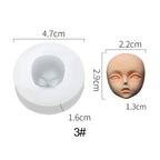 3D Baby Face Silicone Mold – DIY Doll Modification Clay Tool Silicone Craft Mold Richie's 3