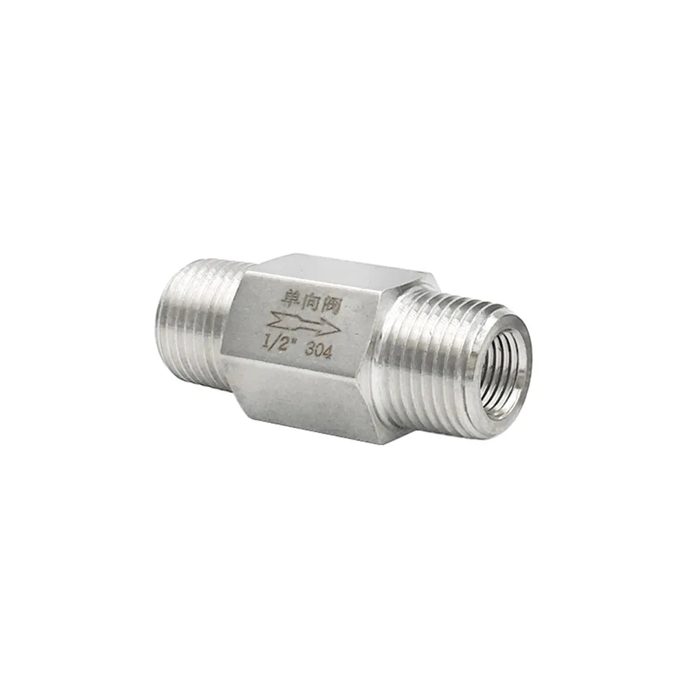 BSP Check Valve 304 Stainless Steel Non-Return 1/8"–1/2" Water Gas Stainless Steel Valve Richie's
