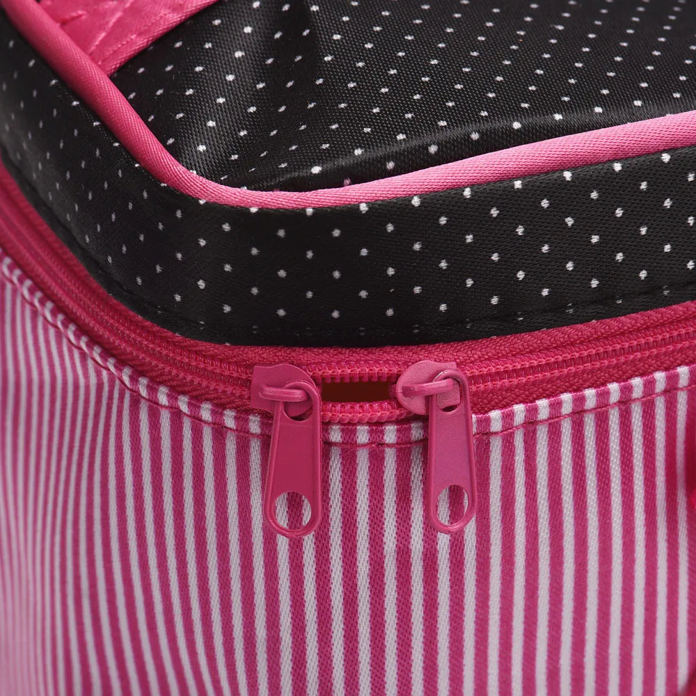 Women's Travel Bow Stripe Cosmetic Bag – Makeup Organizer Cosmetic Travel Bag Richie's