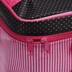 Women's Travel Bow Stripe Cosmetic Bag – Makeup Organizer Cosmetic Travel Bag Richie's
