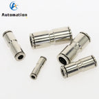 Nickel-Plated Copper Push-In Pneumatic Fittings 4–10mm OD Pneumatic Push Fitting Richie's