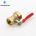 Brass Mini Ball Valve 1/4" 3/8" 1/2" BSP Female Thread Fitting Brass Ball Valve Richie's