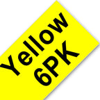 HSe-231 Heat Shrink Tube Label Tape 12mm – Brother P-touch Heat Shrink Label Tape Richie's 6PK Black on Yellow 6mm