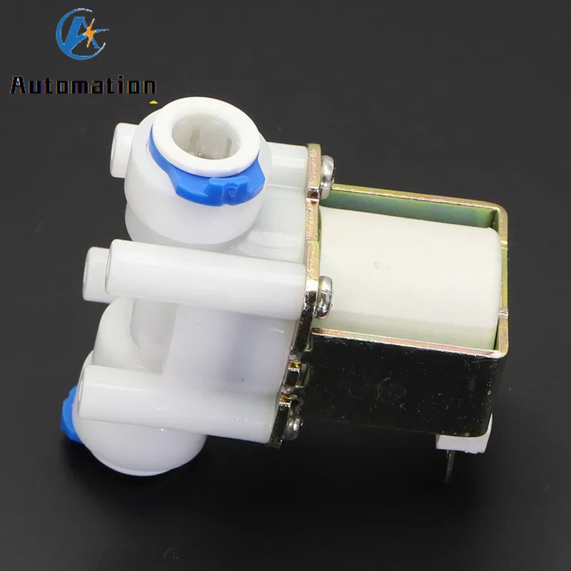 Plastic Solenoid Valve 12V 220V RO Water 3/8" Quick Plug Solenoid Valve Richie's