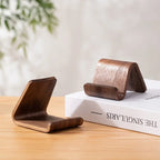 Solid Wood Phone Holder & Business Card Display Desk Organizer Desk Organizer Stand Richie's