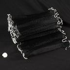 Pearl Wave Mesh Flower Bouquet Wrapping Cloth 28cm×4 Yards Floral Wrapping Material Richie's Pearl Black as show