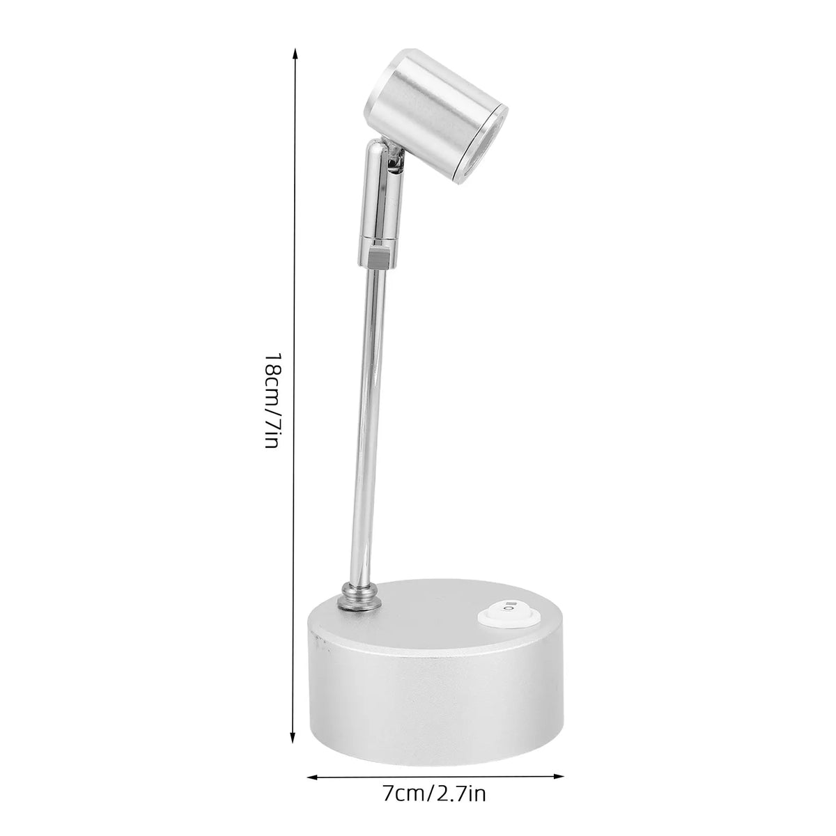 3W LED Jewelry Cabinet Spotlight | Dual Color Temp, Silver Display Cabinet Spotlight Richie's 18X7X7CM