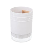 Cylindrical Cutlery & Chopstick Holder with Drain Design Utensil Storage Holder Richie's White