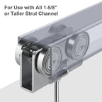 4-Wheel Strut Channel Trolley Assembly – 1,000 LB Capacity Strut Channel Trolley Richie's