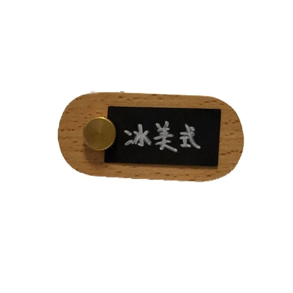 Walnut Wood Price Display Sign Mini Label Tag Stand Price Tag Stand Richie's Style B