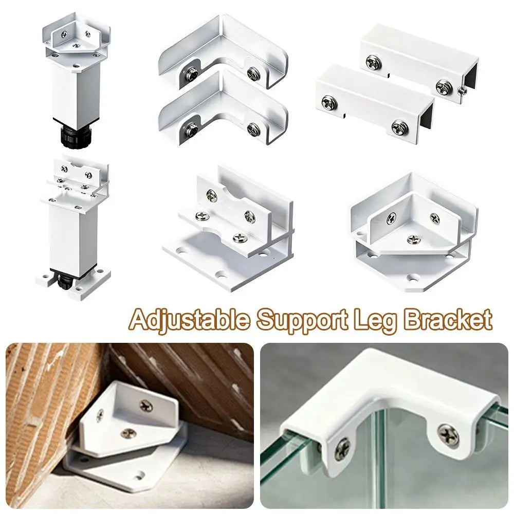 Aluminum Alloy Adjustable Support Leg Bracket & Corner Clamp Support Leg Bracket Richie's