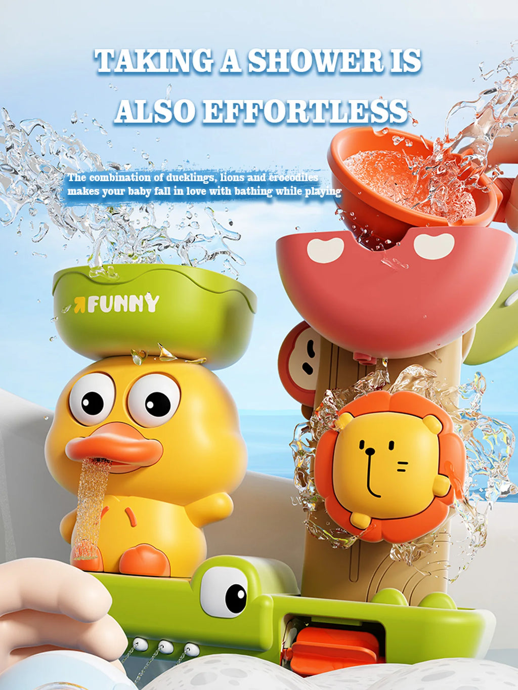 Little Yellow Duck Bath Toy – Squirt Water Play for Kids Bath Water Toy Richie's