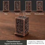 Alloy Incense Burner Carved Hollow Sandalwood Plate Holder Incense Burner Richie's K
