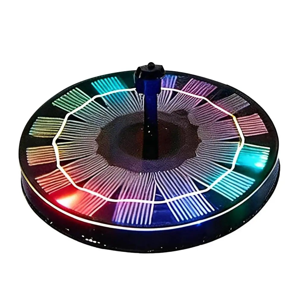 Solar Fountain Pump RGB LED Light – Pond, Bird Bath & Pool Solar Fountain Pump Richie's with light