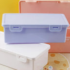 Large Capacity Plastic Pencil Box with Lid – School & Office Pencil Box Organizer Richie's