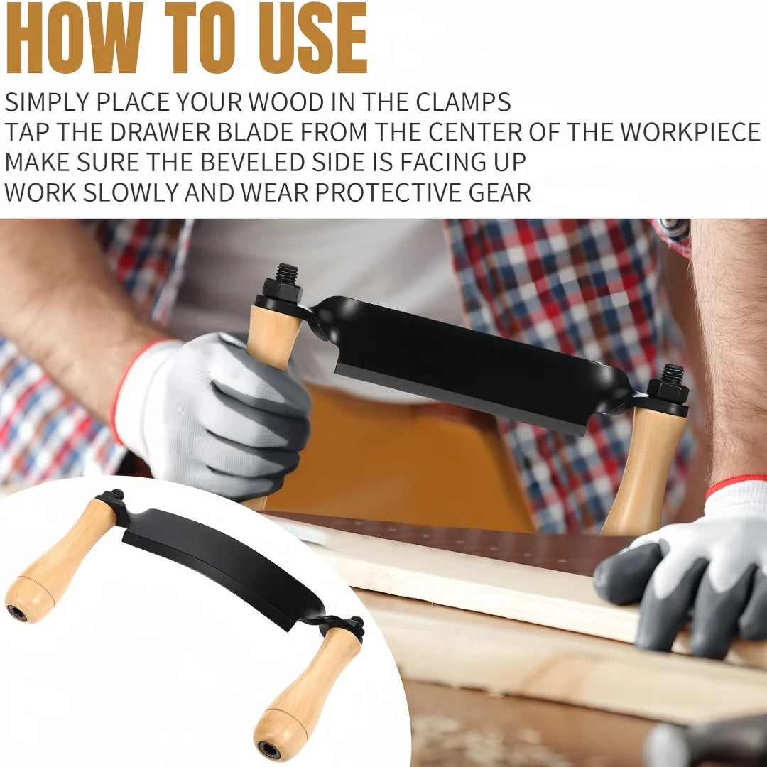 Draw Shave Bark Removal Tool – Ergonomic Wood Debarking Hand Tool Woodworking Hand Tool Richie's