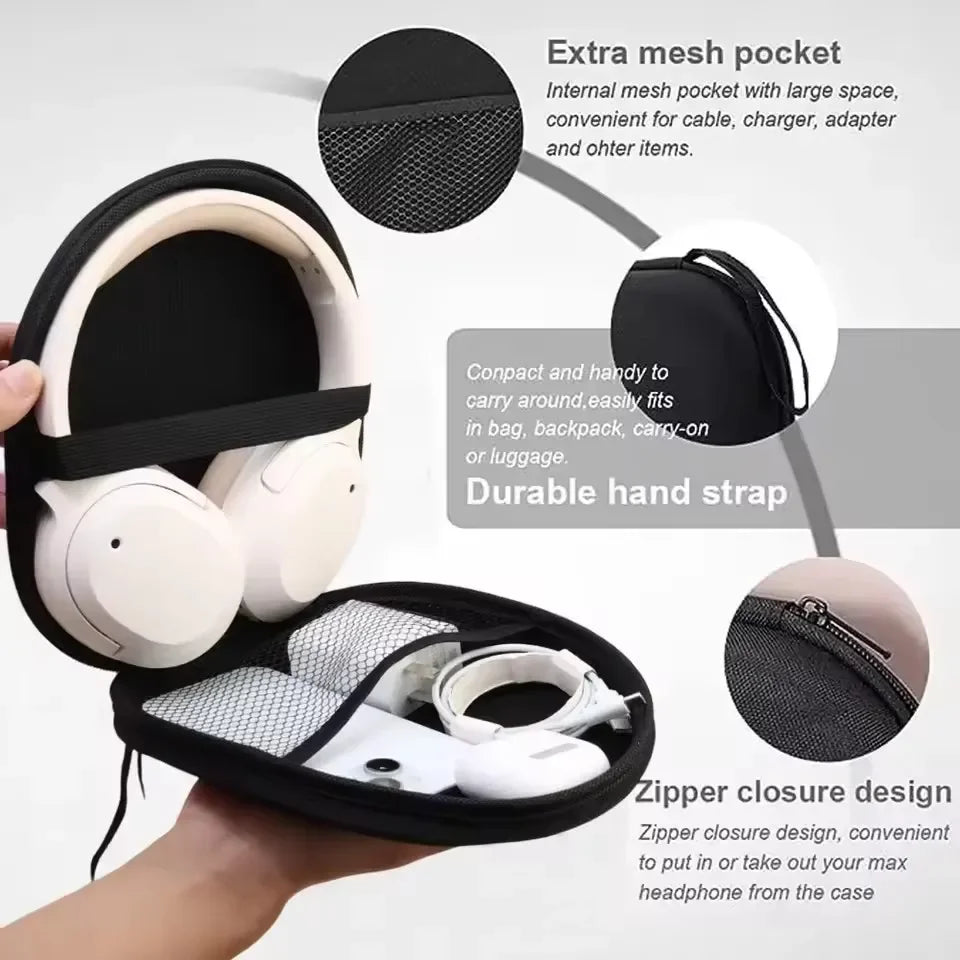 Hard EVA Headphone Case Universal Headset Travel Bag Headphone Case Richie's