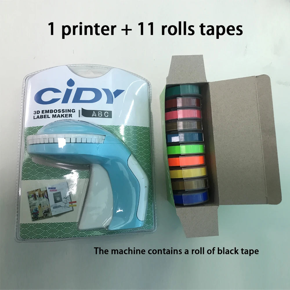 Bekia B90 3D Embossing Manual Label Maker | 11 Tape Colors Manual Label Maker Richie's Default Title