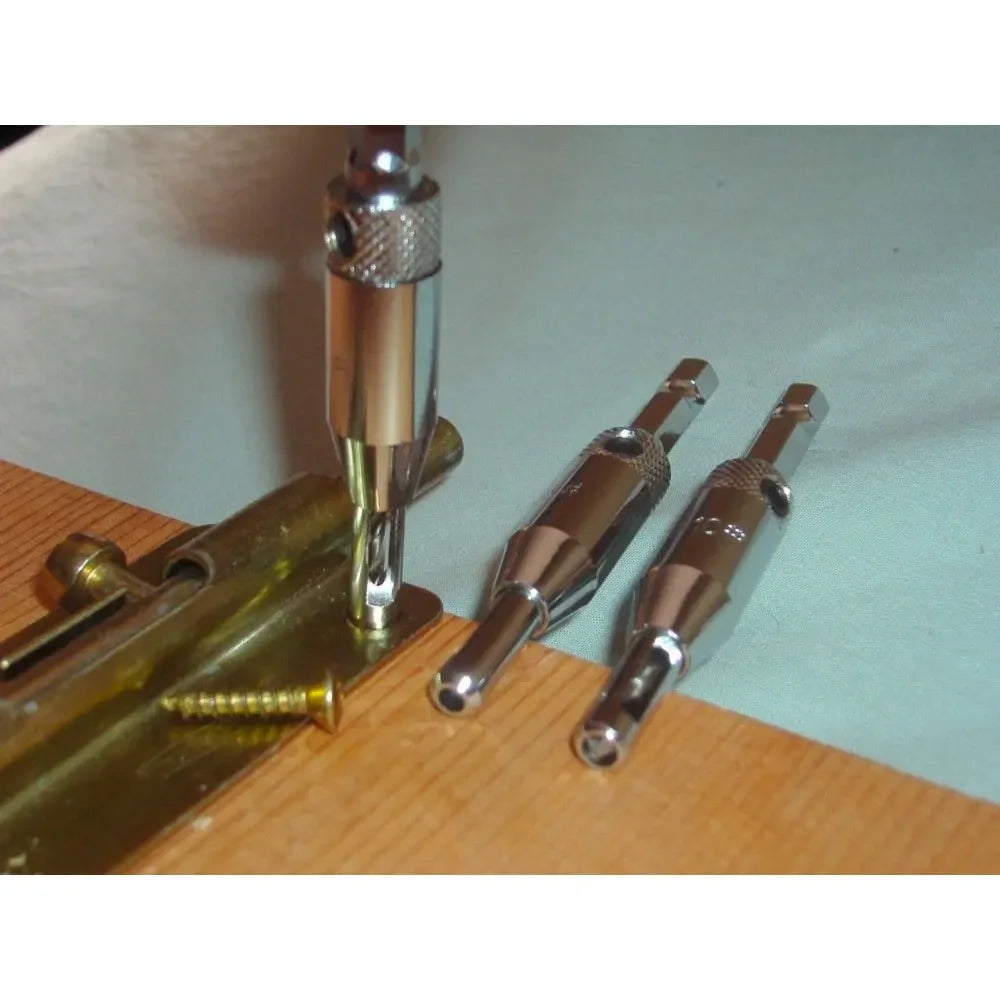 3-Pc HSS Self-Centering Hinge Drill Bit Set 7/64 9/64 11/64 Hinge Drill Bit Set Richie's