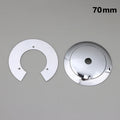 Aluminum Arc Cap Glass Globe Lampshade Holder – Flying Saucer Lampshade Holder Cap Richie's 70mm Silver