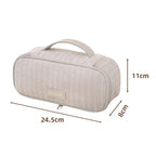 Women's Corduroy Cosmetic Bag – Large Travel Toiletry Pouch Travel Cosmetic Bag Richie's Gray