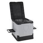 Folding Portable Toilet with Lid & Paper Holder – Camping Travel Portable Camping Toilet Richie's Grey