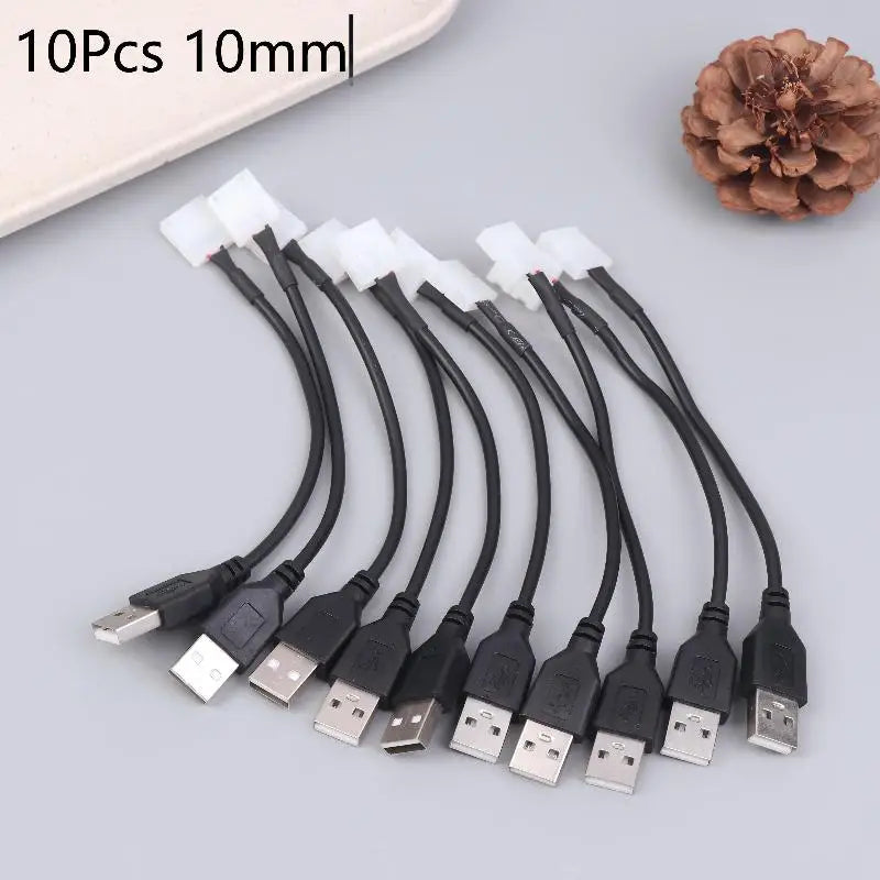 USB to 2-Pin LED Strip Connector 8mm 10mm No-Weld 5/10Pcs LED Strip Connector Richie's A2 10Pcs 10mm