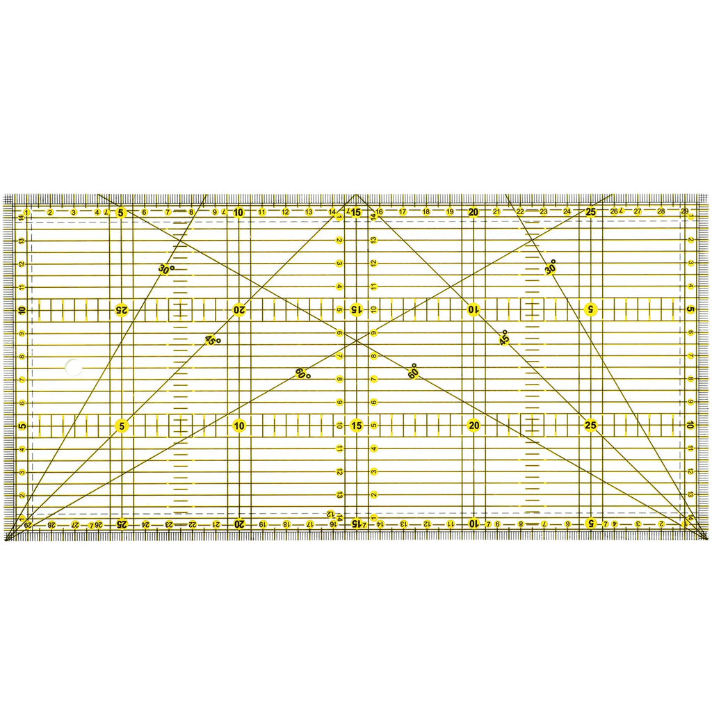 15x30cm Acrylic Quilting Ruler – Double Grid Patchwork Tool Quilting Ruler Richie's
