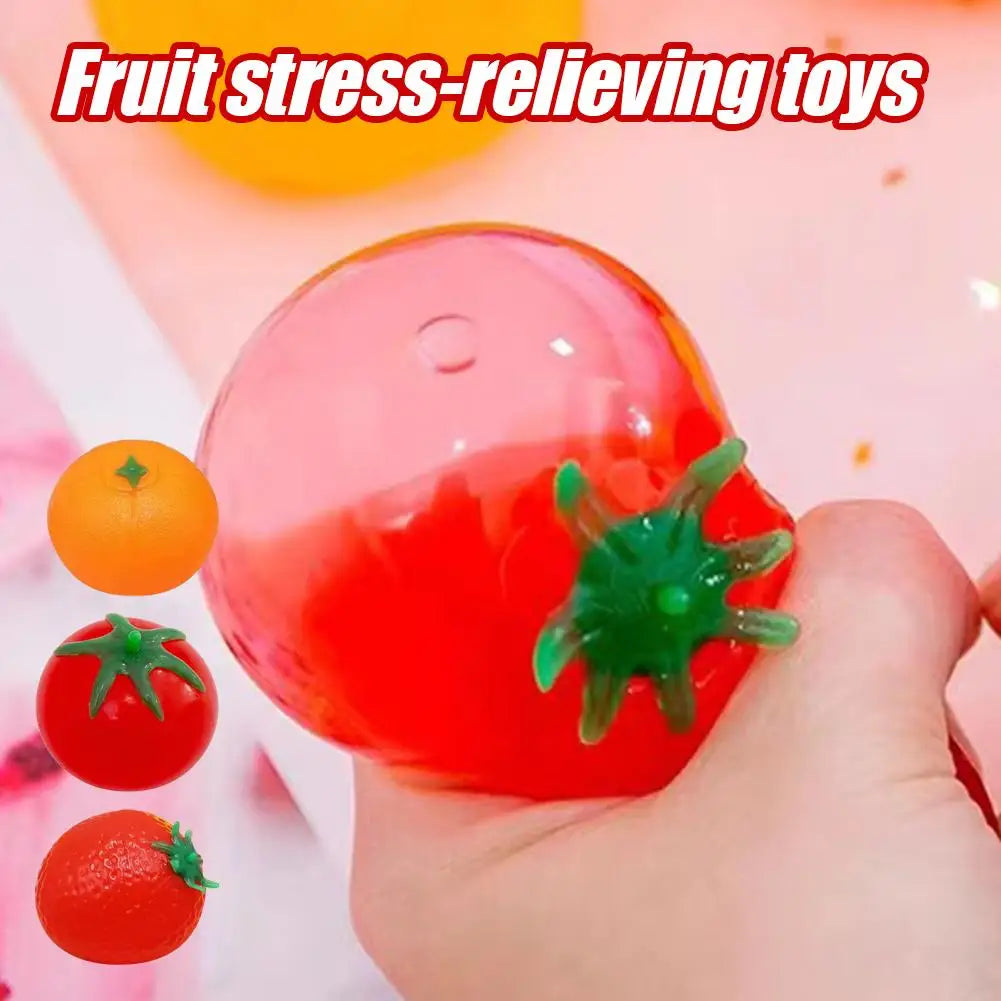 Squishy Tomato Squeeze Fidget Ball – Sensory Toy Kids Adults Fidget Squeeze Toy Richie's