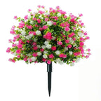 Artificial Eucalyptus Camellia Flower Garden Stake 45x32cm Artificial Garden Flower Richie's A3